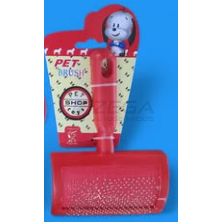 Cepillo cardina para mascotas plastico. Mediano