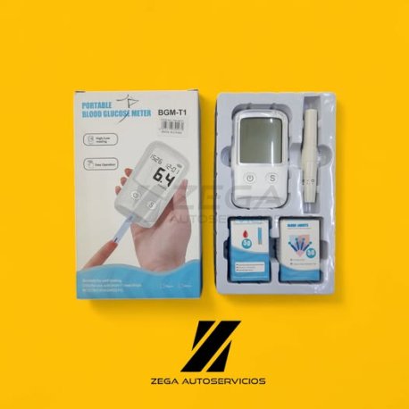 Medidor de glucosa portátil.