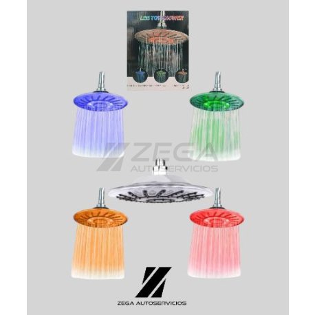 DUCHA CON LUCES LED RGB