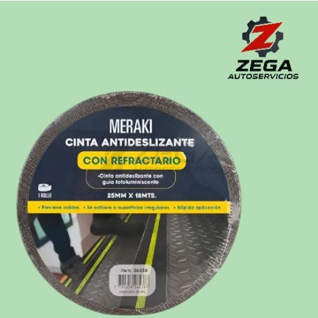CINTA REFLECTORA ANTIDESLIZANTE 25mm x 18mts