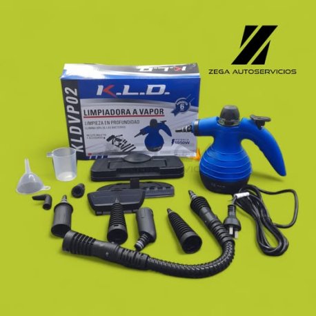 KLD limpiadora a vapor 1050w con accesorios.