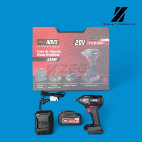 ADV3 llave de impacto inalambrica 20v con motor brushless.