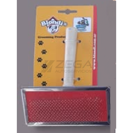 Cepillo cardina para mascotas metalico. Mediano