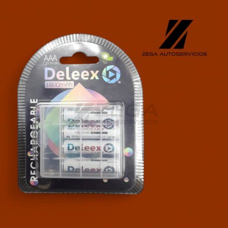 DELEEX pilas recargables x4u.