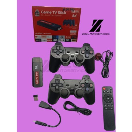 "GAME TV STICK 8K" Consola Retro + Convertidor de Smart TV