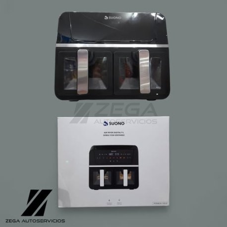 SUONO air fryer digital 9L doble ventana.