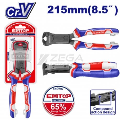 EMTOP ALICATE FRONTAL 215MM CR-V HEAVYDUTY ACCION COMPUESTA