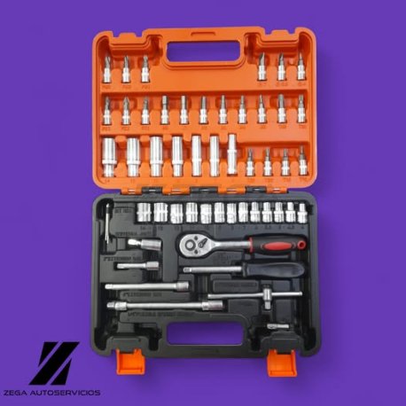 SEIS NEW TOOLS CAJA MALETIN TUBOS Y PUNTAS 53 PCS AF4614