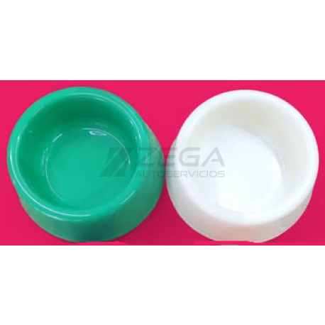 Comedero de plastico para mascotas. Grande