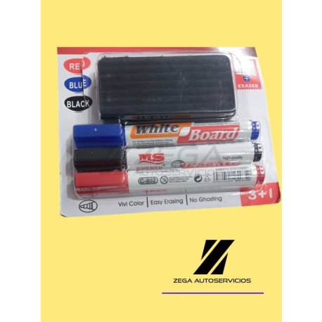Kit Pizarrón En Blister Para Pizarra