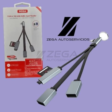 SEISA, Cable multificha. Concentrador USB C,
