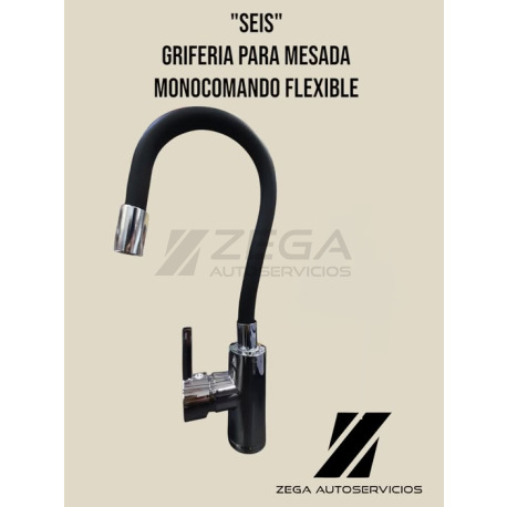 Griferia Para Mesada Monocomando Flexible