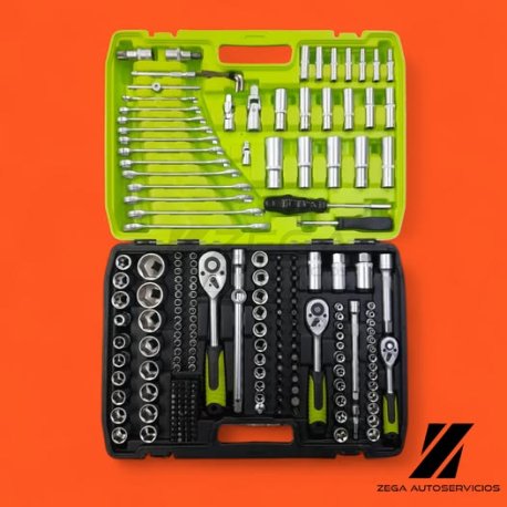 Maletin de tubos, llaves y puntas x216p