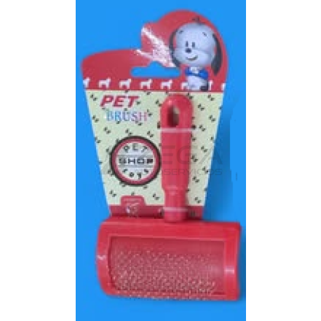 Cepillo cardina para mascotas plastico. Chico