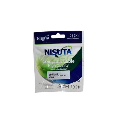 Nisuta. Adaptador HDMI H a mini HDMI M